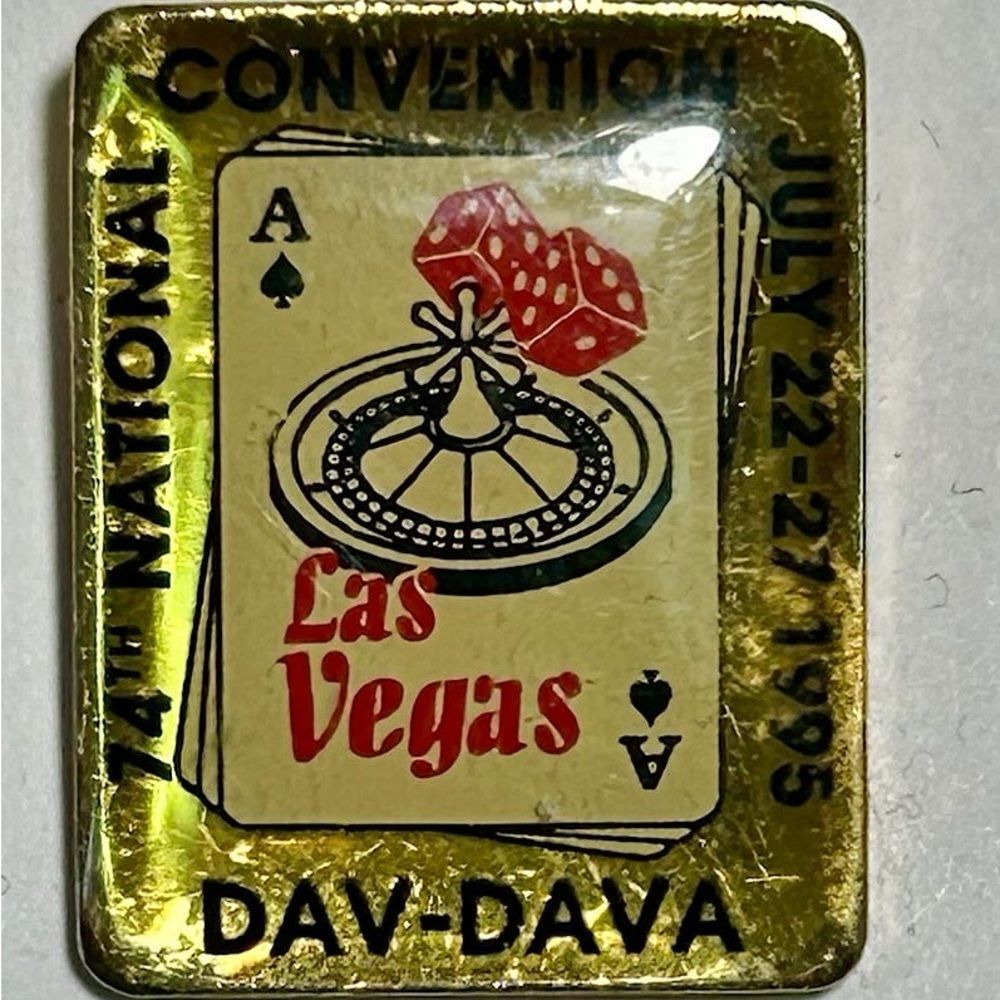 1995 DAV Las Vegas 74th National Convention Pin EUC